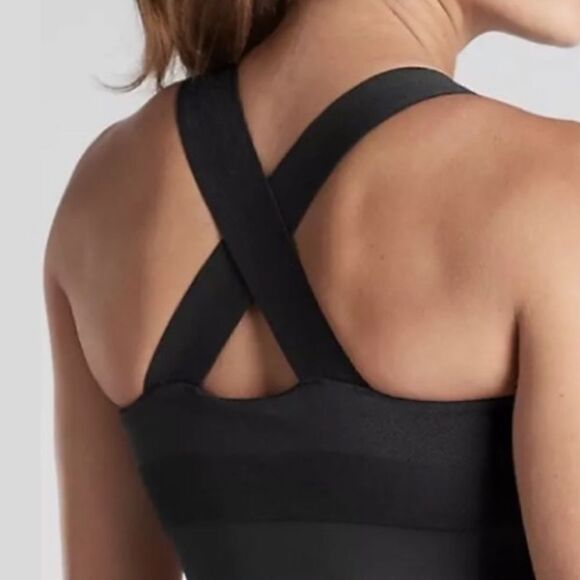 Athleta Serene Black Sports Bra Size Small - Picture 1 of 6